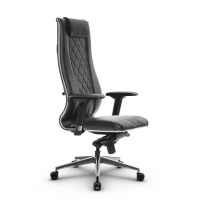 Кресло для руководителя Метта L 1m 50M/4D_17839_Кожа перфорированная NewLeather - Черный_Кожа перфорированная NewLeather - Черный
