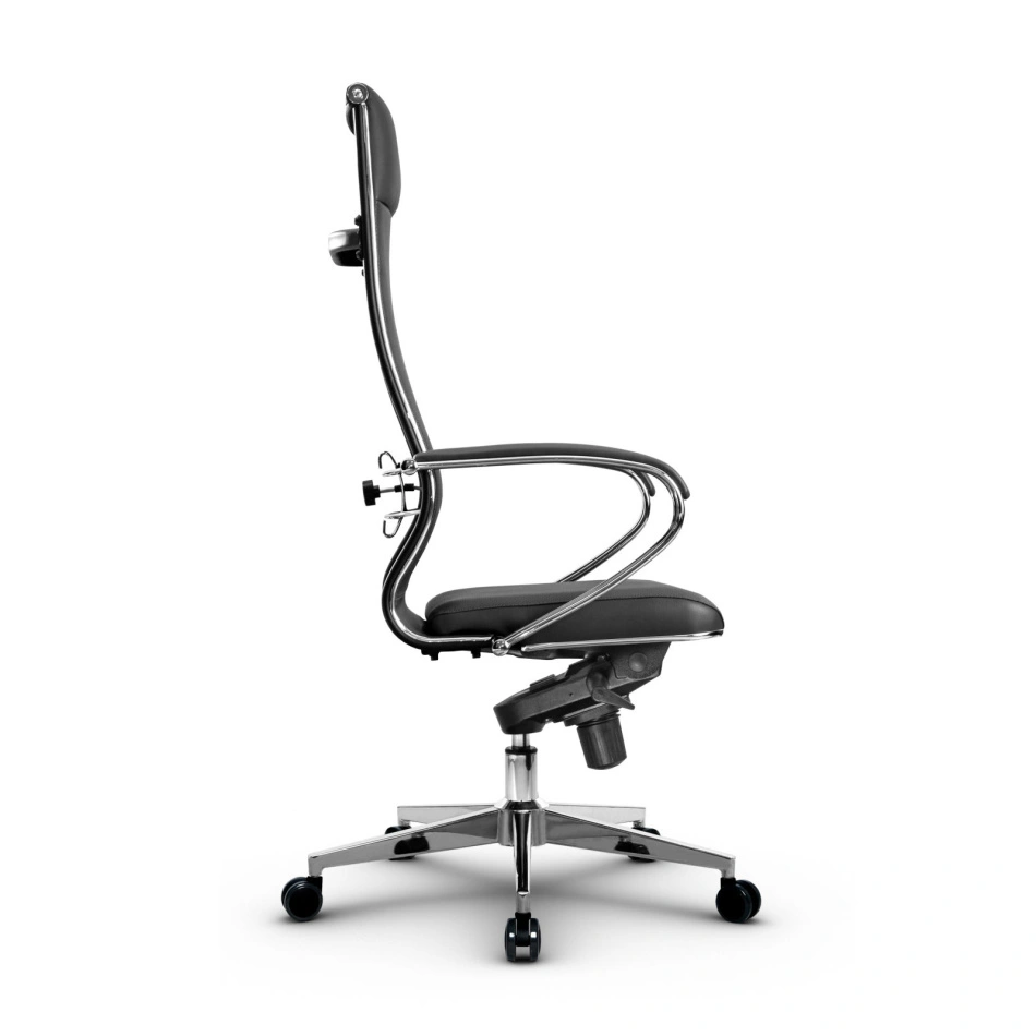 Кресло для руководителя Метта L 1m 42/K_17841_Кожа перфорированная NewLeather – Серый