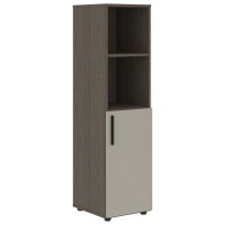 Шкаф для документов средний узкий VMCS 40.5 Яшма черный/Кобра 400×430×1517 VELION