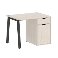 Home Office Стол офисный VR.SP-3-98.1.A Денвер светлый/Антрацит металл 980×720×750