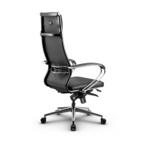 Кресло для руководителя Метта L 1m 42/K_17839_Кожа перфорированная NewLeather – Черный