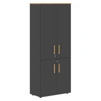 Шкаф с средними и малыми дверьми FHC 80.3(Z) Черный графит/Черный графит 802×429×1983 FORTA