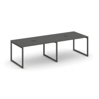 Стол для переговоров Style Project SN-4O.SPRG-013 Акация Лорка/Металл Черный 2760×980×750