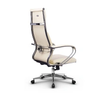 Кресло для руководителя Метта L 1c 44B/K_17834 Кожа перфорированная NewLeather – Черный