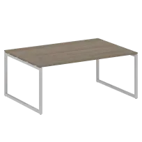 Metal System Quattro Перег. стол (1 столешница) на О-образном м/к 40БО.ПРГ-1.5 Акация/Антрацит металл 1800*1235*750
