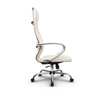 Кресло для руководителя Метта L 1c 44B/K_17833 Кожа перфорированная NewLeather – Черный