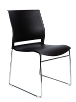 Стул офисный NORDEN Four grey / серый пластик / хром база