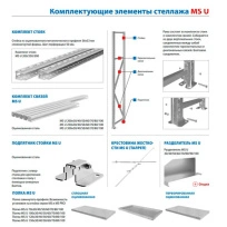 Полка MS U 120х90 перфорированная