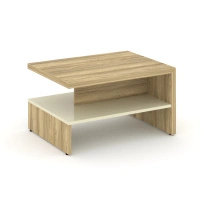 Стол журнальный Corner (Корнер) COR.SJ Каштан Тоскана/Черный 800×600×450