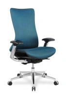 Кресло для руководителя College HLC-2588F/ORANGE Сетка оранжевый / Крестовина алюминий