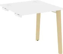 Onix Wood Стол-приставка OW.SPR-0.8 Дуб Мали/Дуб Светлый/Металл Белый 780*800*750