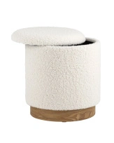 Пуф с ящиком Долли S Тэдди белый