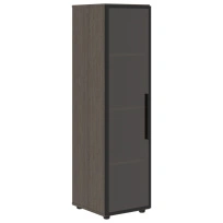 Шкаф для документов со стеклянной дверью VMCS 40.2(L) Яшма черный 400×430×1517 VELION