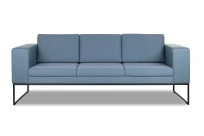 Диван офисный трехместный i-Rest Euroforma / Рогожка Bahama Plus / Голубой / 1978×800×750