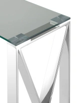 Консоль КРОСС 115×30 серебро