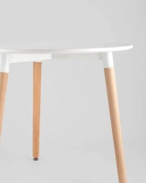 Стол круглый EAMES DST NEW D80 белый