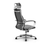 Кресло для руководителя Метта L 2c 44C/K_17834_Кожа перфорированная NewLeather - Черный_Кожа перфорированная NewLeather - Черный
