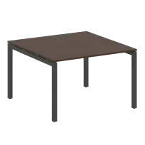 Metal System Quattro Перег. стол (1 столешница) на П-образном м/к 50БП.ПРГ-1.2 Акация/Антрацит металл 1200*1235*750