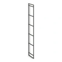 Опора шкафа завершающая 5 ниш Rift RF.OZ-5.N (L) Металл Черный 396×20×2010
