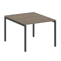 Metal System Quattro Перег. стол (1 столешница) на П-образном м/к 40БП.ПРГ-1.1 Акация/Антрацит металл 1000*1235*750