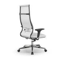 Кресло для руководителя Метта L 1m 46/2D_17834_Кожа перфорированная NewLeather - Темно-коричневый_Кожа перфорированная NewLeather - Темно-коричневый