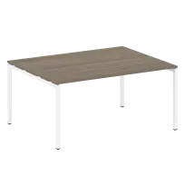 Metal System Quattro Перег. стол (1 столешница) на П-образном м/к 40БП.ПРГ-1.4 Акация/Антрацит металл 1600*1235*750