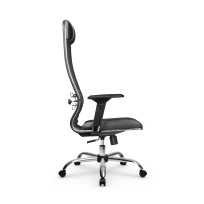 Кресло для руководителя Метта L 1m 38K2/4D_17833_Кожа перфорированная NewLeather – Темно-коричневый
