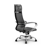Кресло для руководителя Метта L 1m 42/K_17833_Кожа перфорированная NewLeather – Черный