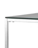 Журнальный стол 120×60 ТАУН серебро