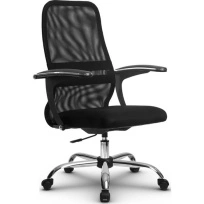 Кресло офисное Metta  SU-CM-8P (SU-СU160-8P) CH / Красный – Красный