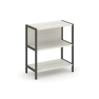 Односекционный стеллаж двухярусный Shelf System SN.STM-211 Тиквуд Светлый/Металл Антрацит 810×400×879
