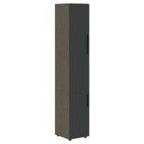 Шкаф для документов высокий узкий VHCS 40.3 Яшма черный/Кобра 400×430×2253 VELION