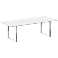Metal System Direct Стол переговорный на О-обр. м/к БО.ПРГ-240 Акация/Нерж. сталь 2400*1000*750