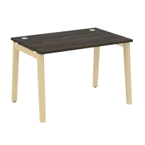 Onix Wood Стол офисный OW.SP-2.8 Дуб мали/Дуб светлый/Белый металл 1180×800×750