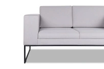 Диван офисный двухместный  i-Rest Euroforma / Рогожка Bahama Plus / Серый / 1448×800×750