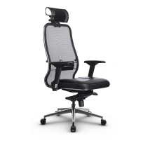 Кресло для руководителя Samurai SL-3.041 Infinity Easy Clean черный плюс