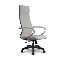 Кресло для руководителя Метта L 1m 42/K_17831_Кожа перфорированная NewLeather – Черный
