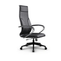 Кресло для руководителя Метта L 1c 44C/K_17832 Кожа перфорированная NewLeather – Черный