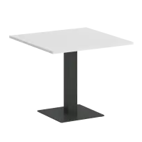 Home Office Стол квадратный VR.SP-5-90.2 Тиквуд светлый/Белый металл 900*900*753