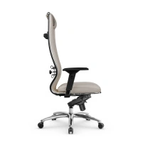 Кресло для руководителя Метта L 1m 50M/4D_17838_Кожа перфорированная NewLeather - Черный_Кожа перфорированная NewLeather - Черный