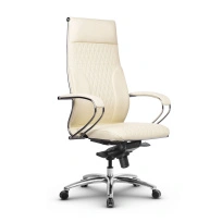 Кресло для руководителя Метта L 1c 44B/K_17838 Кожа перфорированная NewLeather – Черный