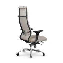 Кресло для руководителя Метта L 1m 50M/4D_17838_Кожа перфорированная NewLeather - Черный_Кожа перфорированная NewLeather - Черный
