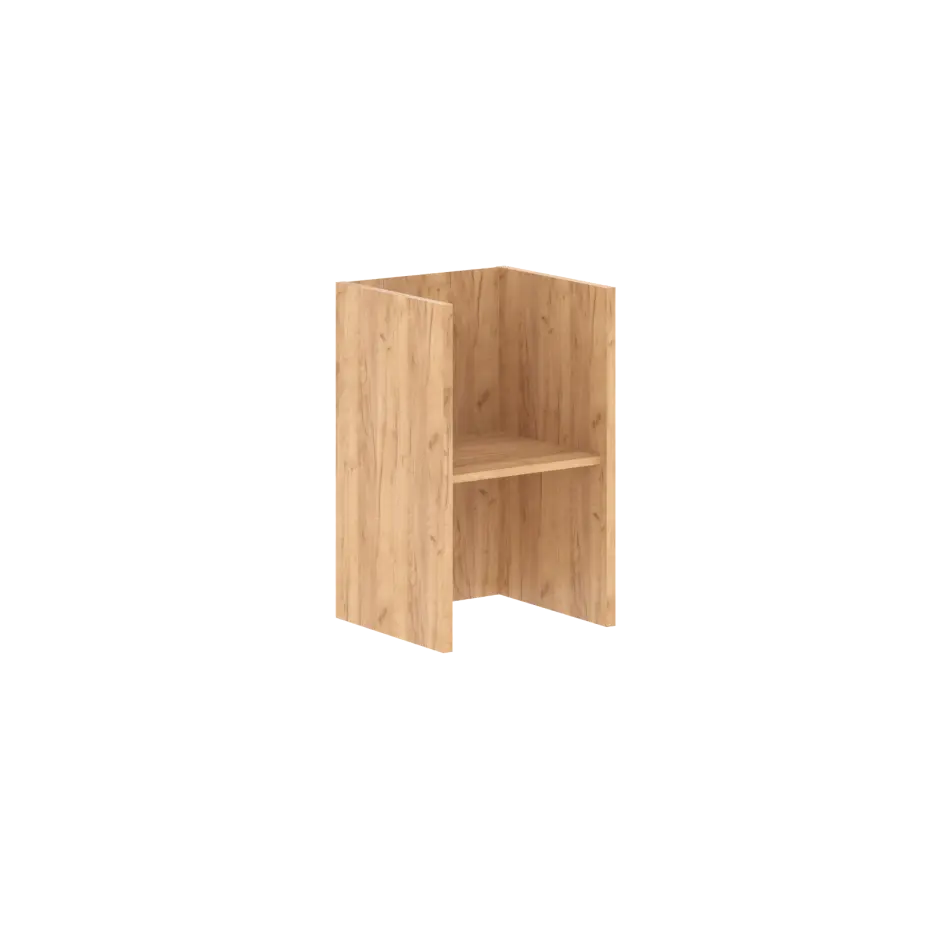 Стеллаж B 411 Беларусь Дуб Бофорд 475x435x770 BORN