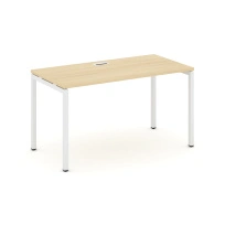 Стол офисный Style Project SN-4P.SP-001 / Дуб Табак – Металл Белый / 980×600×750