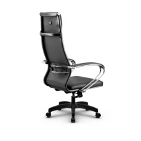 Кресло для руководителя Метта L 1m 42/K_17831_Кожа перфорированная NewLeather – Черный