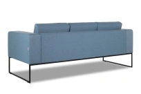 Диван офисный трехместный i-Rest Euroforma / Рогожка Bahama Plus / Голубой / 1978×800×750