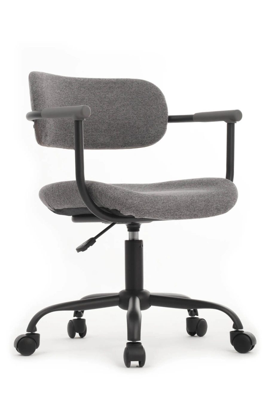 Кресло Kolin W-231 Чёрный каркас/Серая ткань 600×600×750-830