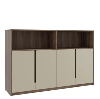 Шкаф для документов средний с нишей Artwood ATW37942124 Дуб Капучино