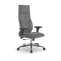 Кресло для руководителя Метта L 1m 46/2D_17834_Кожа перфорированная NewLeather - Темно-коричневый_Кожа перфорированная NewLeather - Темно-коричневый