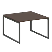 Metal System Quattro Перег. стол (1 столешница) на О-образном м/к 40БО.ПРГ-1.2 Акация/Антрацит металл 1200*1235*750